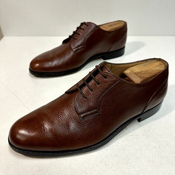 EXCELLENT Bally Romeo Derby Scotch Grain Brown Made in Italy 10 EEE main image 10